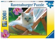 Ravensburger Puzzle XXL Baltais kaķēns Ravensburger Puzzle XXL Baltais kaķēns