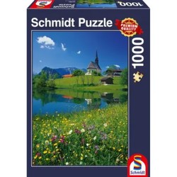 Schmidt Spiele Puzzle Inzell, Einsiedlhof un Baznīca Sv. Nikolaja Schmidt Spiele Puzzle Inzell, Einsiedlhof un Baznīca Sv. Nikolaja