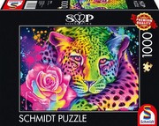 Schmidt Spiele Puzzle Sheena Pike: Neona-varavīksnes-leopards Schmidt Spiele Puzzle Sheena Pike: Neona-varavīksnes-leopards