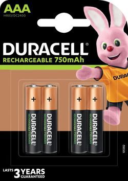 Duracell Rechargeable Micro AAA 750 mAh (4 Stck.) Duracell Rechargeable Micro AAA 750 mAh (4 Stck.)