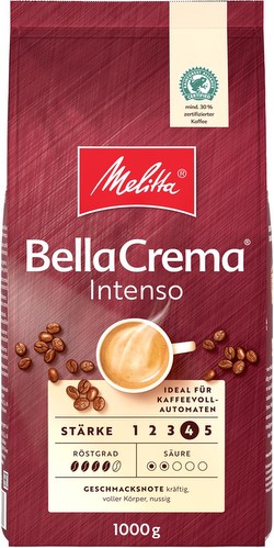 Melitta BellaCrema Intenso (veselas pupiņas) 1 kg Melitta BellaCrema Intenso (veselas pupiņas) 1 kg