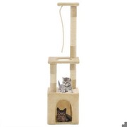 vidaXL Katzen-Kratzbaum mit Sisal-Kratzsäulen 109 cm vidaXL Katzen-Kratzbaum mit Sisal-Kratzsäulen 109 cm