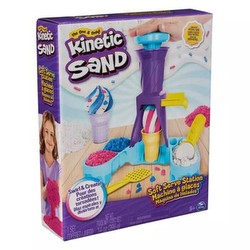 Spin Master Kinetic Sand saldējuma komplekts ar smaržīgu smilti Spin Master Kinetic Sand saldējuma komplekts ar smaržīgu smilti