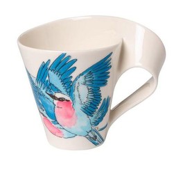Villeroy & Boch NewWave Caffé Lilac Breasted Roller krūze ar rokturi Villeroy & Boch NewWave Caffé Lilac Breasted Roller krūze ar rokturi