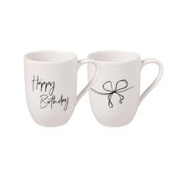 Villeroy & Boch Statement krūžu komplekts Happy Birthday 2-gab. Villeroy & Boch Statement krūžu komplekts Happy Birthday 2-gab.