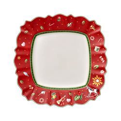 Villeroy & Boch Toy's Delight kvadrātveida ēdienu šķīvis sarkans Villeroy & Boch Toy's Delight kvadrātveida ēdienu šķīvis sarkans