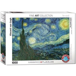 Eurographics Van Gogh - Zvaigžņotā nakts 1000 gabali Eurographics Van Gogh - Zvaigžņotā nakts 1000 gabali