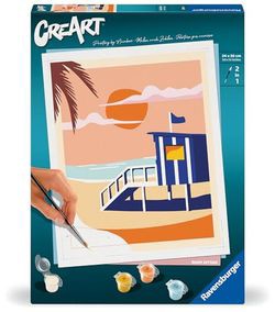 Ravensburger CreArt Pludmales Mājiņa Ravensburger CreArt Pludmales Mājiņa