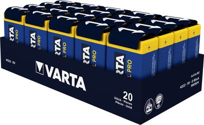 Varta Industrial Pro 6LR61 9 V Bloks 20er Pack (04022 211 111 20) Varta Industrial Pro 6LR61 9 V Bloks 20er Pack (04022 211 111 20)