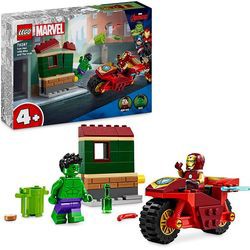 LEGO Marvel Iron Man ar velosipēdu un Hulk (76287) LEGO Marvel Iron Man ar velosipēdu un Hulk (76287)
