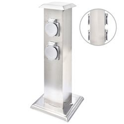 vidaXL Āra kontaktligzda 4-vietīga (4010098) vidaXL Āra kontaktligzda 4-vietīga (4010098)