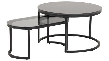 AC Design Furniture Spiro kafijas galdiņu komplekts 2 gab 70 x 70 cm AC Design Furniture Spiro kafijas galdiņu komplekts 2 gab 70 x 70 cm