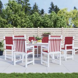 vidaXL dārza krēslu spilveni zema atzveltne 6 gab. 100 x 50 x 3 cm vidaXL dārza krēslu spilveni zema atzveltne 6 gab. 100 x 50 x 3 cm