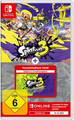 Nintendo Splatoon 3 + Paplašināšanas caurlaides komplekts Nintendo Splatoon 3 + Paplašināšanas caurlaides komplekts