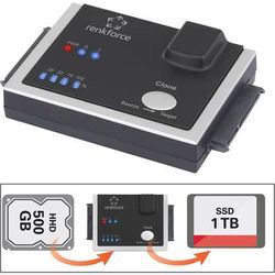 Renkforce 1fach Cieto disku kopēšanas stacija SATA (RF-3390044) Renkforce 1fach Cieto disku kopēšanas stacija SATA (RF-3390044)