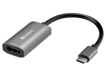 Sandberg HDMI uztveršanas saite USB-C Sandberg HDMI uztveršanas saite USB-C