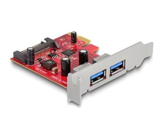 Delock PCI Express x1 karte 2 x ārējais USB (90155) Delock PCI Express x1 karte 2 x ārējais USB (90155)