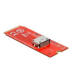 Delock M.2 Key M zu 1 x OCuLink SFF-8612 (64106) Delock M.2 Key M zu 1 x OCuLink SFF-8612 (64106)