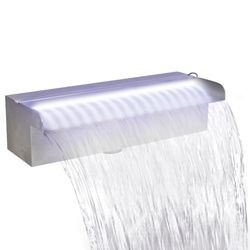 vidaXL Pool-Wasserfall Fontäne ar LED 45 cm (41672) vidaXL Pool-Wasserfall Fontäne ar LED 45 cm (41672)