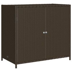 vidaXL Gartenschrank Poly Rattan 83 x 45 x 76 cm vidaXL Gartenschrank Poly Rattan 83 x 45 x 76 cm