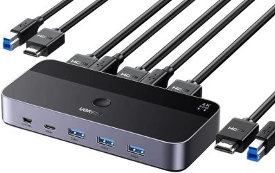 UGREEN HDMI 2.0 KVM Slēdzis 4K@60Hz (15707) UGREEN HDMI 2.0 KVM Slēdzis 4K@60Hz (15707)