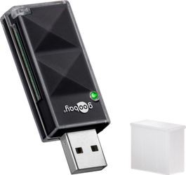 Goobay USB 2.0 karšu lasītājs (95682) Goobay USB 2.0 karšu lasītājs (95682)