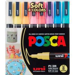 uni-ball Posca PC-3M Pasteļu 8 gab. komplekts (186524) uni-ball Posca PC-3M Pasteļu 8 gab. komplekts (186524)