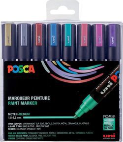 uni-ball Posca PC-5M Metallic 8er Set (182520) uni-ball Posca PC-5M Metallic 8er Set (182520)