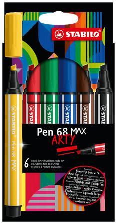 Stabilo Pen 68 Max Arty 6er Kartonetui (768/06-21) Stabilo Pen 68 Max Arty 6er Kartonetui (768/06-21)