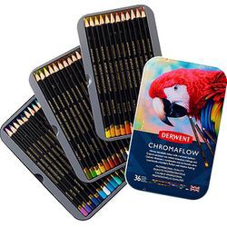Derwent Chromaflow krāsu zīmuļi 36 gab. (601183) Derwent Chromaflow krāsu zīmuļi 36 gab. (601183)