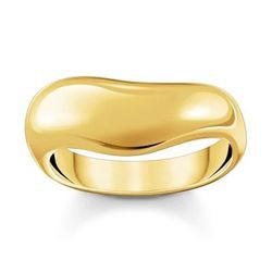 Thomas Sabo gredzens ar izliektu formu, apzeltīts (TR2473-413-39) Thomas Sabo gredzens ar izliektu formu, apzeltīts (TR2473-413-39)