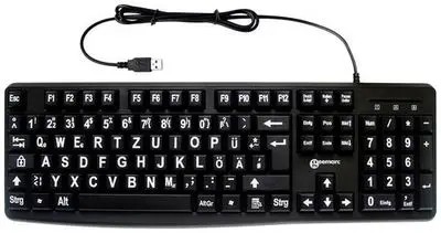 Geemarc Lielā burtu tastatūra V3 (KBSV3_BLK_GE) Geemarc Lielā burtu tastatūra V3 (KBSV3_BLK_GE)
