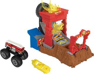 Mattel Hot Wheels Monster Trucks Arena Smashers - 5 Alarm's Fire Crash Challenge (HNB90) Mattel Hot Wheels Monster Trucks Arena Smashers - 5 Alarm's Fire Crash Challenge (HNB90)