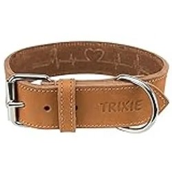 Trixie Rustic Fettleder-Halsband Heartbeat M Trixie Rustic Fettleder-Halsband Heartbeat M