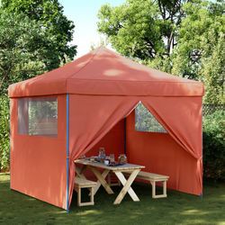 vidaXL Partytelts saliekams Pop-Up ar 4 sānu daļām 410 x 279 x 315 cm vidaXL Partytelts saliekams Pop-Up ar 4 sānu daļām 410 x 279 x 315 cm