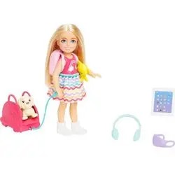 Mattel Barbie Ceļojumu-Chelsea lelle ar sunīti (HJY17) Mattel Barbie Ceļojumu-Chelsea lelle ar sunīti (HJY17)