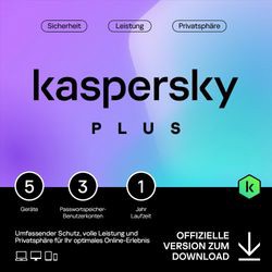 Kaspersky Plus 2025 (5 ierīces, 1 gads) Kaspersky Plus 2025 (5 ierīces, 1 gads)
