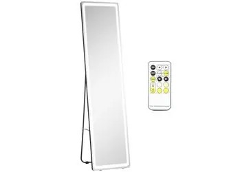 HOMCOM 2 in 1 grīdas spogulis LED apgaismojums 40x37x157,5 HOMCOM 2 in 1 grīdas spogulis LED apgaismojums 40x37x157,5