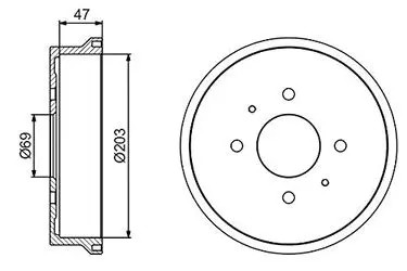 Bosch Bremstrommel (0986477235) Bosch Bremstrommel (0986477235)