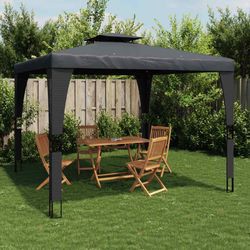 vidaXL Pavillon ar dubulto jumtu 298 x 298 cm (36844) vidaXL Pavillon ar dubulto jumtu 298 x 298 cm (36844)