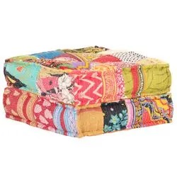 vidaXL Poufs Patchwork Audums 60x70x36 cm(287707) vidaXL Poufs Patchwork Audums 60x70x36 cm(287707)