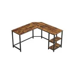 Vasagle L-veida rakstāmgalds ar 2 plauktiem Vasagle L-veida rakstāmgalds ar 2 plauktiem