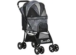 PawHut Suņu ratiņi salokāmi 81 x 48 x 99 cm (D00-165V00MX) PawHut Suņu ratiņi salokāmi 81 x 48 x 99 cm (D00-165V00MX)