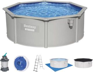 Bestway Hydrium tērauda sienas baseina komplekts 360 x 120 cm (56574-24/25) Bestway Hydrium tērauda sienas baseina komplekts 360 x 120 cm (56574-24/25)