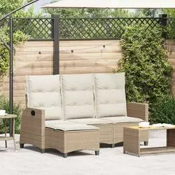 vidaXL Gartensofa ar atpūtas funkciju (4108242) vidaXL Gartensofa ar atpūtas funkciju (4108242)