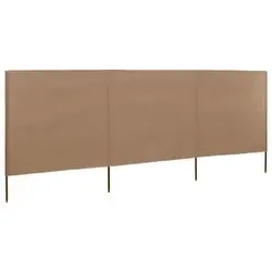 vidaXL Windschutz audums 400 x 120 cm 3-daļīgs Taupe (44542) vidaXL Windschutz audums 400 x 120 cm 3-daļīgs Taupe (44542)
