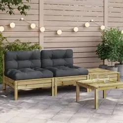 vidaXL Gartensofa ar spilveniem un ķebli 2-sēdvietīgs (838184) vidaXL Gartensofa ar spilveniem un ķebli 2-sēdvietīgs (838184)