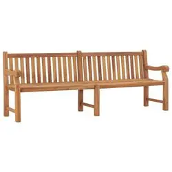 vidaXL Gartenbank Massivholz Teak 228 cm (316640) vidaXL Gartenbank Massivholz Teak 228 cm (316640)