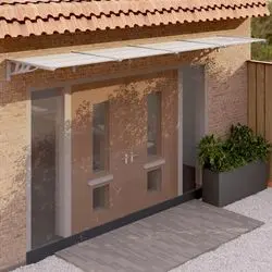 vidaXL Türvordach Polikarbonāts 396 x 90 cm (153696) vidaXL Türvordach Polikarbonāts 396 x 90 cm (153696)