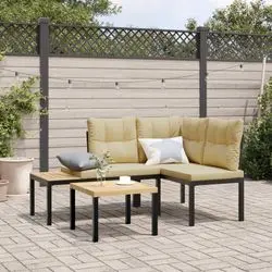 vidaXL Gartenbänke mit Kissen Stahl 2 Stk. (4008562) vidaXL Gartenbänke mit Kissen Stahl 2 Stk. (4008562)